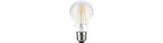 E27 8,5W dæmpbar LED pære - A60, filament, klar glas, 1000lm, 2700K