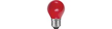 E27 1W LED kronepære - G45, rød, Party Colour Premium