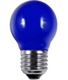 E27 1W LED kronepære - Blå, G45 filament, Party Colour Premium