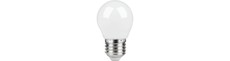 E27 2,8W dæmpbar LED kronepære - G45, filament, mat glas, 2700K