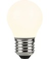 E27 5W DimToWarm LED kronepære - 420lm, G45, filament, opal glas, dæmpbar