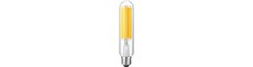 E27 21W LED HID Fila pære - 3600lm, 17cm, klar glas, 2700K