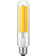 E27 21W LED HID Fila pære - 3600lm, 17cm, klar glas, 2700K