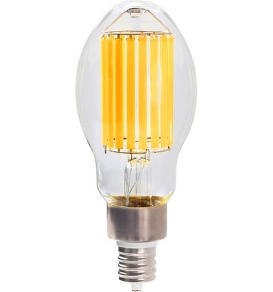 E40 85W LED pære - 120-277V, 15300lm, ED120, klar glas, 4000K
