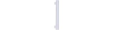 7W LED S14s T30 rørpære - 470lm, 2700K, opal glas