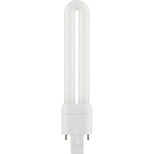 15,9cm / 5W G23 LED pære - 620lm, Direkte/Ballast kompatibel, opal glas