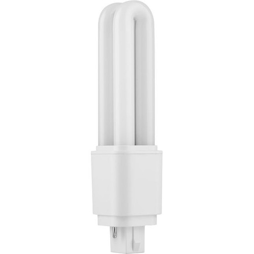 14,3cm / 6W G24d-2 LED pære - 850lm, Direkte/Ballast kompatibel, opal glas