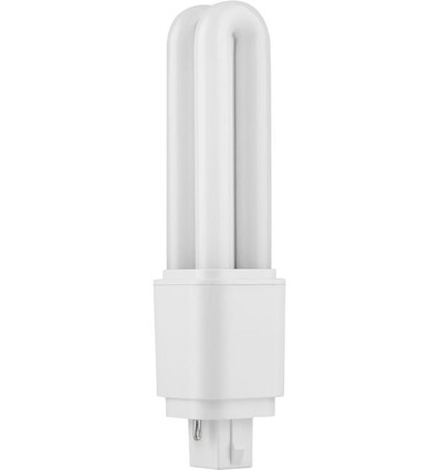 14,3cm / 6W G24d-2 LED pære - Direkte/Ballast kompatibel, 880lm, opal glas
