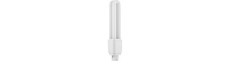 16,8cm / 9W G24d-2 LED pære - Direkte/Ballast kompatibel, 1280lm, opal glas