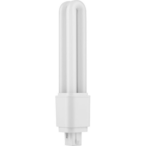 16,8cm / 9W G24d-2 LED pære - Direkte/Ballast kompatibel, 1280lm, opal glas