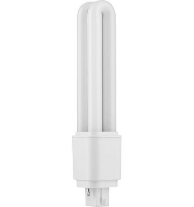 16,8cm / 9W G24d-2 LED pære - Direkte/Ballast kompatibel, 1280lm, opal glas