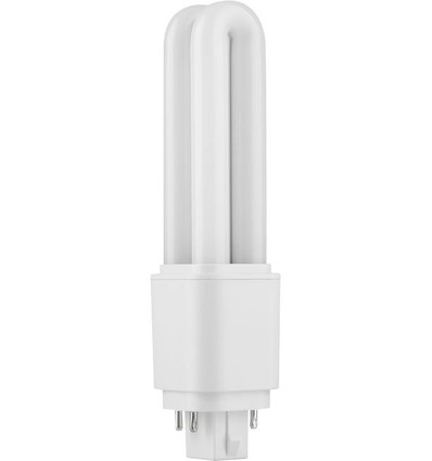 14,3cm / 6W G24q LED pære - 880lm, 4000K, opal glas, 4-pin