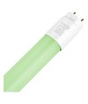 121,2cm / 18W Grønt T8 LED rør - Glas, Direkte/Ballast kompatibel