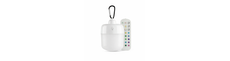 Genopladelig RGBW LED lampe - Magnetisk & USB-C, Inkl. Fjernbetjening & Karabinhage