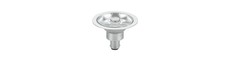 BA15d AR70 8W LED pære, 12V - 10°, 480lm, dæmpbar, 2700K, grå finish