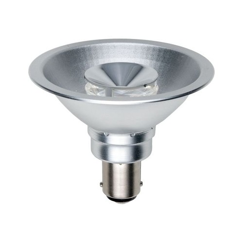 BA15d AR70 9W LED pære, 12V - 450lm, 24°, dæmpbar, varm hvid