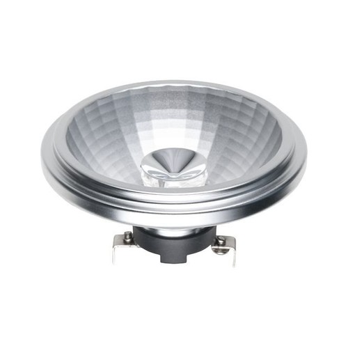 G53 AR111 12W dæmpbar LED pære, 12V - 10°, 2700K, grå, 690lm