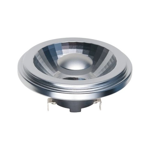 G53 AR111 15W dæmpbar LED pære, 12V - 1080lm, 24°, 2700K, grå finish