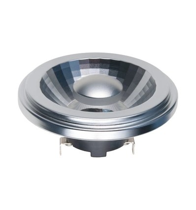 G53 AR111 15W dæmpbar LED pære, 12V - 1080lm, 24°, 2700K, grå finish