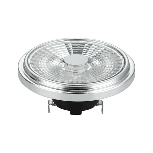 G53 AR111 12W LED pære, 12V - 1000lm, 30°, dæmpbar, 2700K, grå
