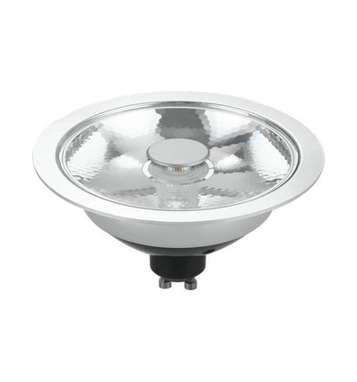 GU10 ES111 10W dæmpbar LED pære - 820lm, 10 grader, 2700K, grå finish