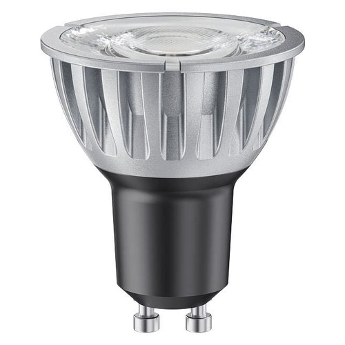 GU10 6,5W LED pære dæmpbar - 10 grader, 510lm, sølv, 3000K