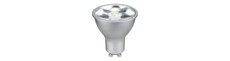 GU10 6W LED pære - 500lm, 17°, dæmpbar, sølv, 2700K