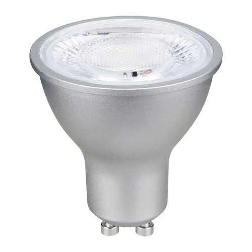 GU10 6W dæmpbar LED pære - 620lm, 2700K, 40°, sølv finish