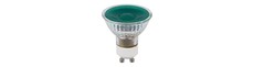 GU10 5W dæmpbar LED pære - Grøn, 38 grader, glas, 240lm