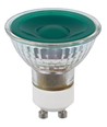 GU10 5W dæmpbar LED pære - Grøn, 38 grader, glas, 240lm
