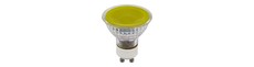 GU10 5W dæmpbar LED pære - Gul, 38°, glas, 300lm