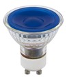 GU10 5W LED pære - Blå, 38°, glas, 230V