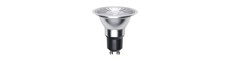 GU10 ES63 8W dæmpbar LED pære - 510lm, 2700K, 38 grader, klar glas