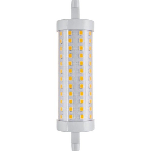 R7S 118mm / 12,5W dæmpbar LED pære - 1520lm, klar glas, 3000K