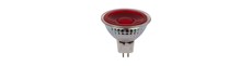 GU5.3 5W LED pære, 12V - MR16, 38°, rød, glas