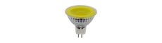 GU5.3 5W LED pære, 12V - MR16, 38°, gul, glas
