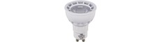 GU10 5,5W DimToWarm LED pære - 2000-2800K, 40°, dæmpbar, hvid/nikkel front