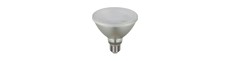 E27 10W dæmpbar PAR30 LED pære - 700lm, 36°, IP65, glas, varm hvid
