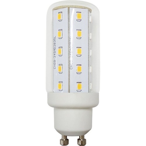 GU10 4W LED pære, 8cm - 440lm, 4000K, glas, rørformet
