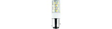 Bay15d 3W LED pære til navigation, 10-30V - 380lm, 5,5cm, IP65, 6500K, EMC godkendt, skibslampe