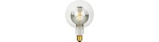 E27 5,5W LED Filament Double Globe G125 - 470lm, 2200K, dæmpbar, røgfarvet glas