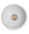 Deep-Deco Ring ES111 - Hvid aluminium, uden lyskilde