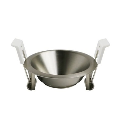 Deep-Deco indbygningsspot ring - Matsort krom, aluminium, uden lyskilde