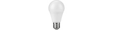 E27 9W LED pære, 100-240V - A60, 900lm, 3000K, opal glas