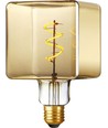 E27 4W LED Filament Ice Cube C95 dæmpbar - 240lm, 2200K, gyldent glas