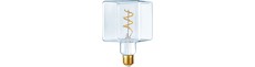 E27 4W dæmpbar LED Ice Cube pære - C95, 2500K, Crystal, Filament Flex