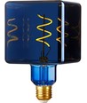 E27 4W dæmpbar LED pære - Ice Cube C95, Metallic Blue, 20lm, 3000K
