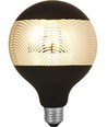 E27 4W dæmpbar LED pære - G125, Laser Leaf, sort/sølv, 120lm, 2500K