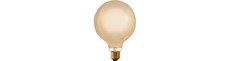 E27 6,5W dæmpbar LED filament pære - G125 Globe, 1800K, Champagne glas, 320lm