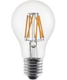 E27 6W DimToWarm LED filament pære - A60, 600lm, dæmpbar, klart glas, 2200K-2700K